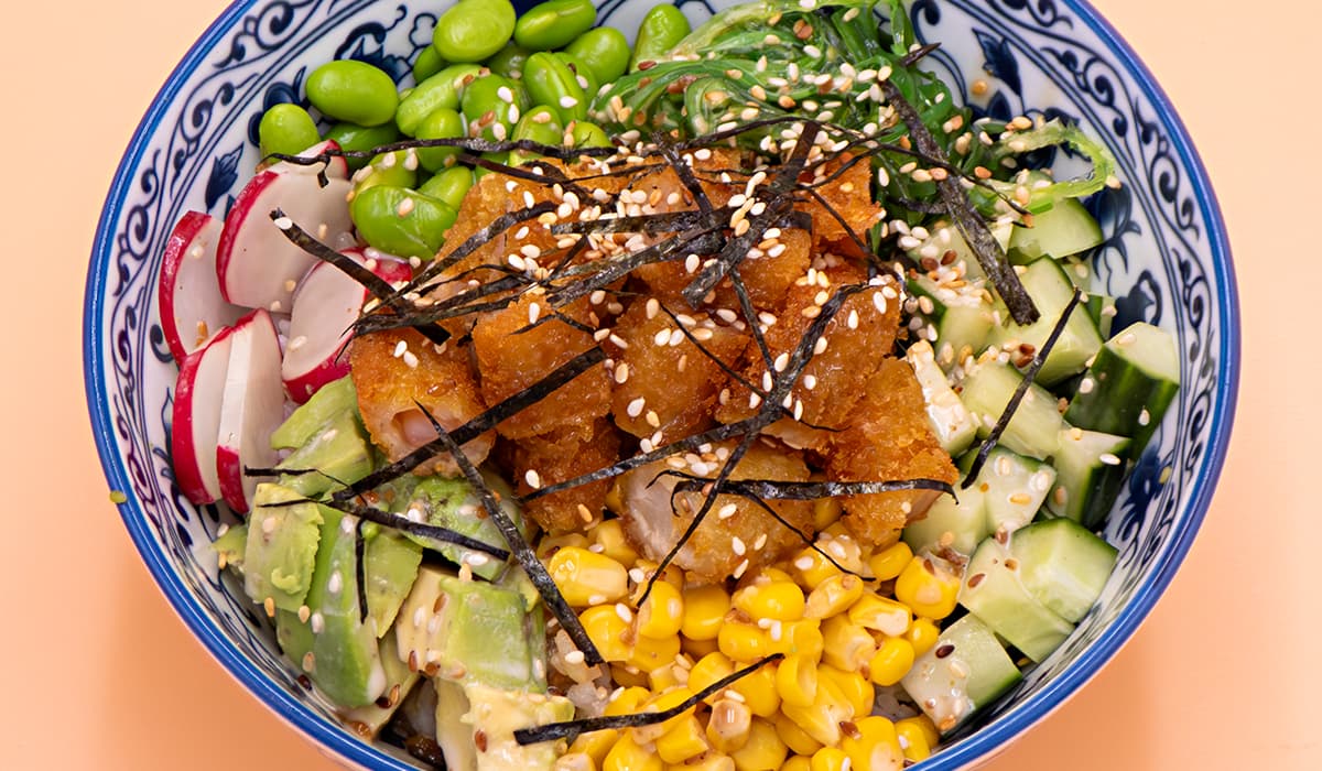 2b. Bát cầu vồng kuřecí stripsy