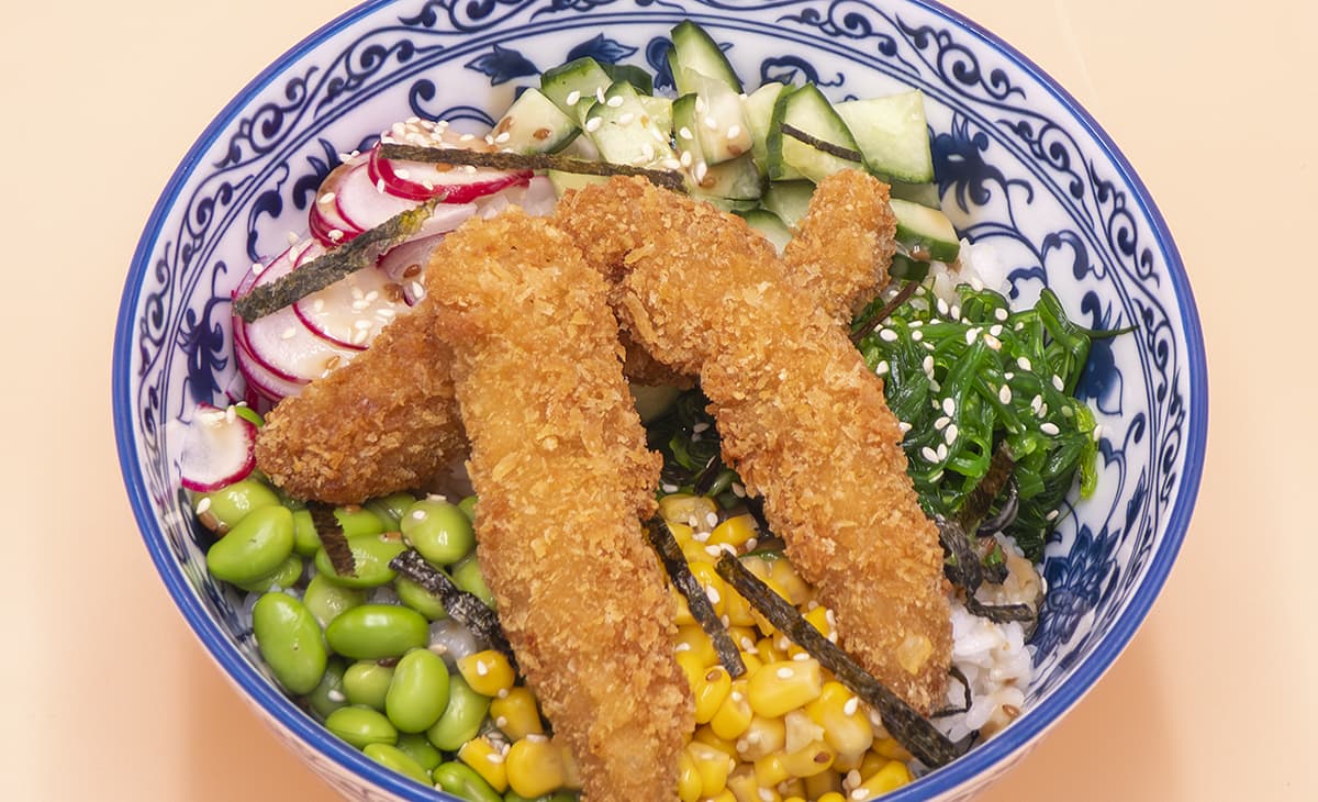 2b. Bát cầu vồng kuřecí stripsy